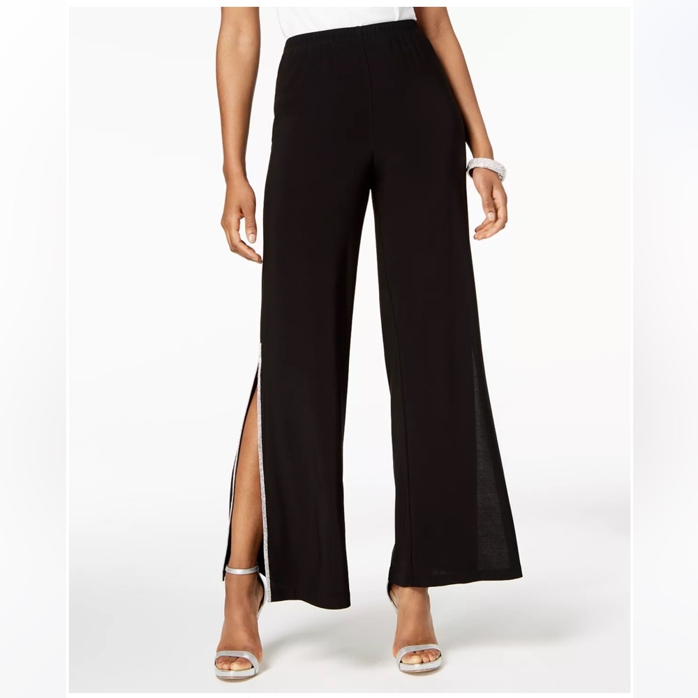 NWT MSK Black Dress Pants with Rhinestone detail